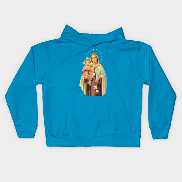 Our Lady of Mt. Carmel Kids Hoodie by starwilliams